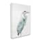 Stupell Industries Watercolor Crane Soft Blue Tones Aquatic Bird Canvas Wall Art